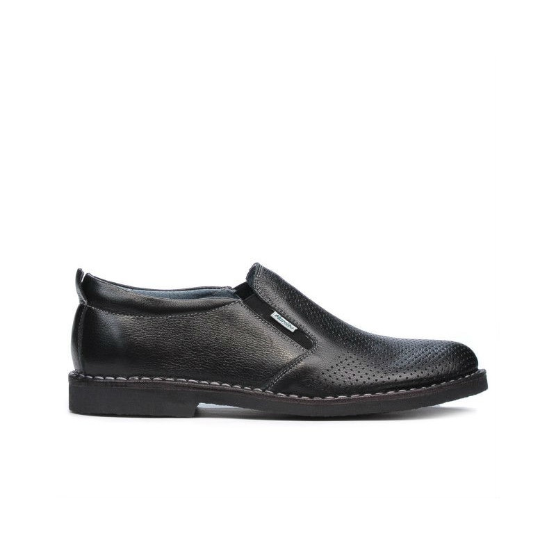 Мъжки casual обувки (големи размери) 7200mp черен перфориран
