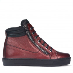 Боти 3339 бордо седеф