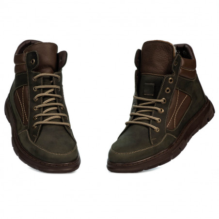 Мъжки ботуши 4128 Tuxon каки комбиниран