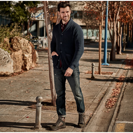 Мъжки ботуши 4128 Tuxon каки комбиниран