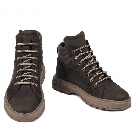 Мъжки ботуши 4134 tuxon кафяво комбинирано