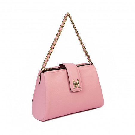 Дамска чанта за рамо 003g розово baby pink