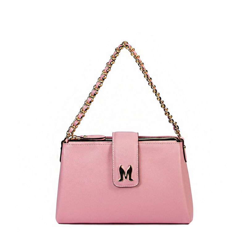 Дамска чанта за рамо 003g розово baby pink