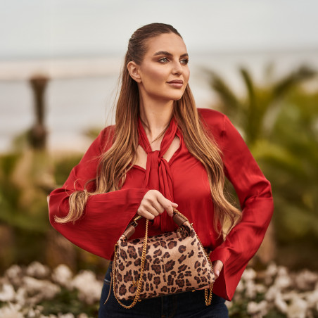 Дамска чанта за ръка 037g cavallino leopard lifestyle