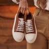 Дамски спортни обувки 6083 кафяво комбиниран lifestyle