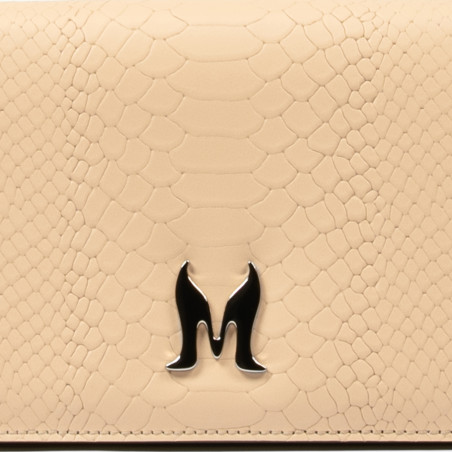 Дамска чанта за рамо 029g 01 croco nude