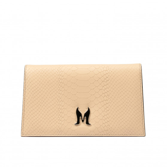 Дамска чанта за рамо 029g 01 croco nude