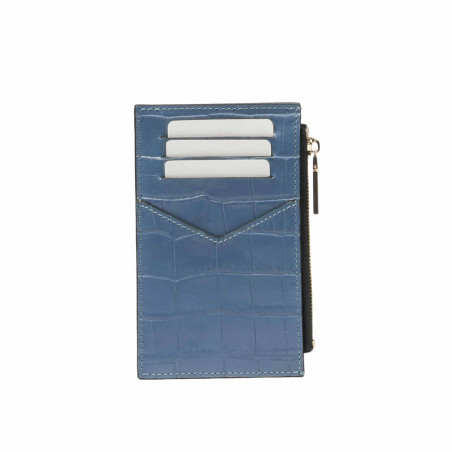 Портфейл 209g croco blue sky