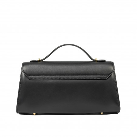 Дамска чанта за рамо 041g черна напа