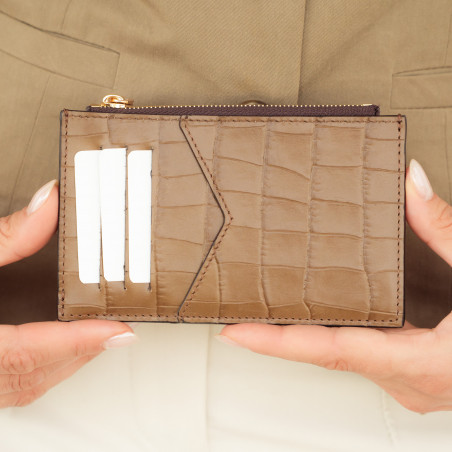 Портфейл 209g кроко кафяв lifestyle