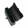 Дамска чанта за рамо 046g 01 черно+рафия черно
