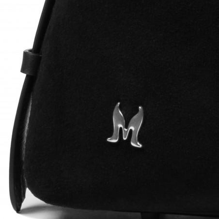 Дамска чанта за ръка 037-1г 01 черно велур