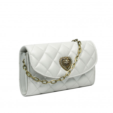 Дамска чанта за рамо 048g panna safiano