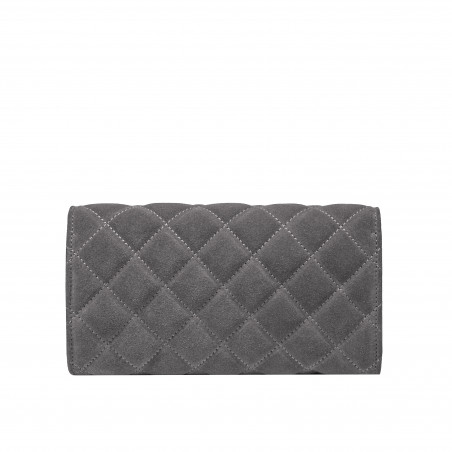 Чанта дамска за рамо 048g 01 велур сива