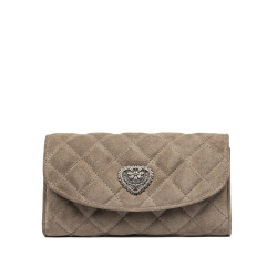 Чанта дамска за рамо 048g 01 велур пясъчник