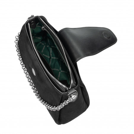 Дамска чанта за рамо 051g 01 черен camoscio