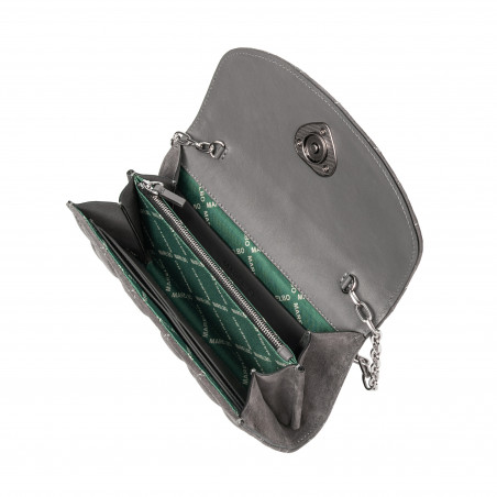 Чанта дамска за рамо 048g 01 велур сива