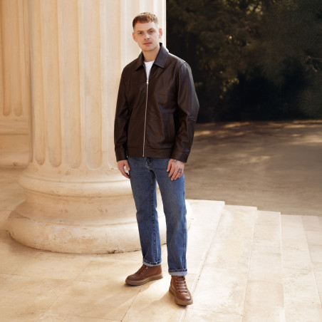 Мъжки ботуши 4152 кафяво комбинирано lifestyle