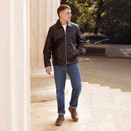 Мъжки ботуши 4152 кафяво комбинирано lifestyle