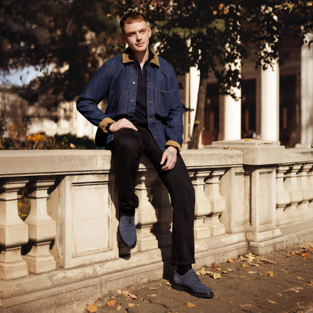 Ежедневни обувки за мъже 989 азурен велур lifestyle