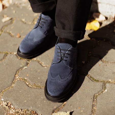 Ежедневни обувки за мъже 989 азурен велур lifestyle