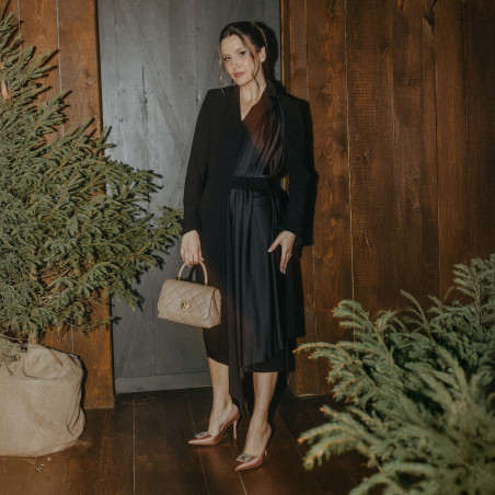 Елегантни дамски обувки 1339 сатен нюд lifestyle