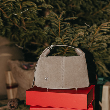 Дамска чанта 037-1g 01 велур пясъчник lifestyle