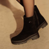 Дамски боти 3408 черен буфо lifestyle