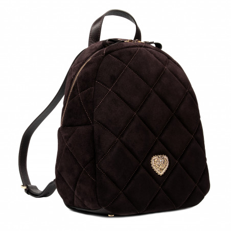 Дамска раница 307g велур кафе