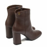 Дамски ботуши на ток 1407 кафе