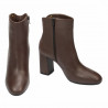 Дамски ботуши на ток 1407 кафе