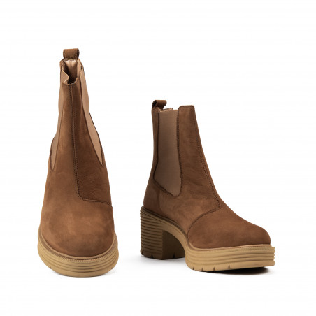 Дамски ботуши 3385 буфо кафяво