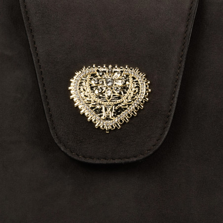 Чанта за дама за рамо 051g велур тофи