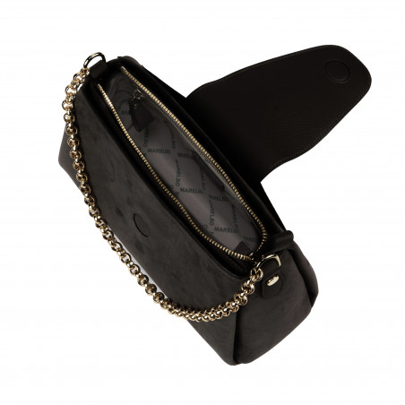 Чанта за дама за рамо 051g велур тофи