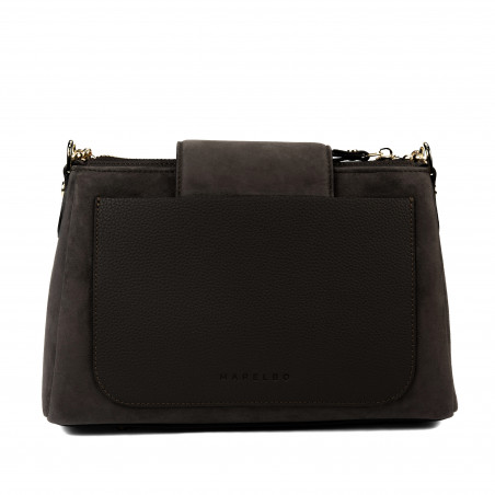 Чанта за дама за рамо 051g велур тофи