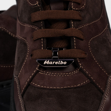 Ежедневни/спортни обувки за мъже 996 кафяв велурен комбинация