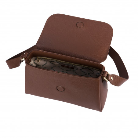 Дамска чанта за рамо 040g биз коняк