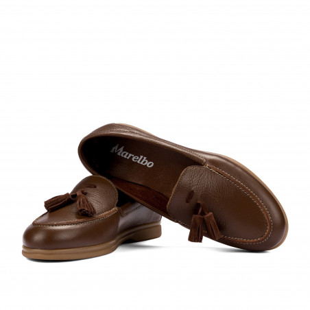 Дамски мокасини 6096 биз кестен