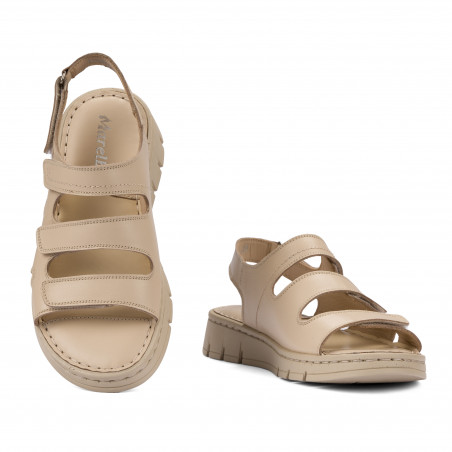 Дамски сандали 5121 крем