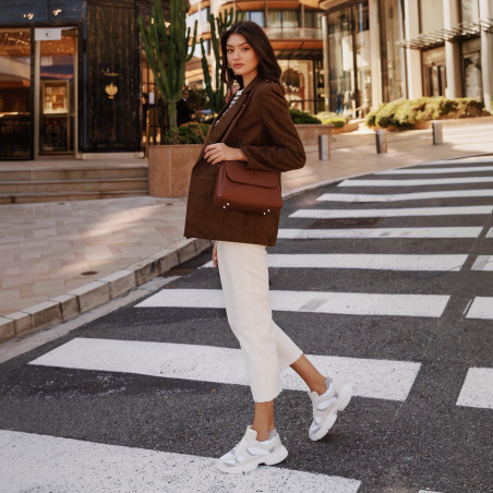 Дамска чанта за рамо 040g биз коняк lifestyle