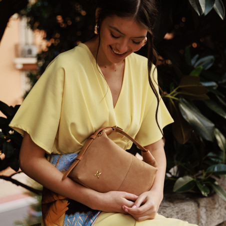 Дамска ръчна чанта 037g велур ню/голо lifestyle