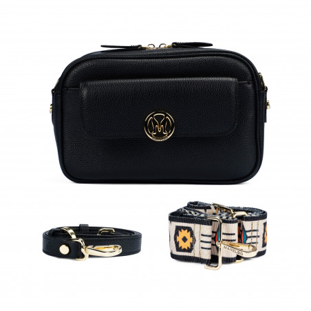 Дамска чанта за рамо 014g черно