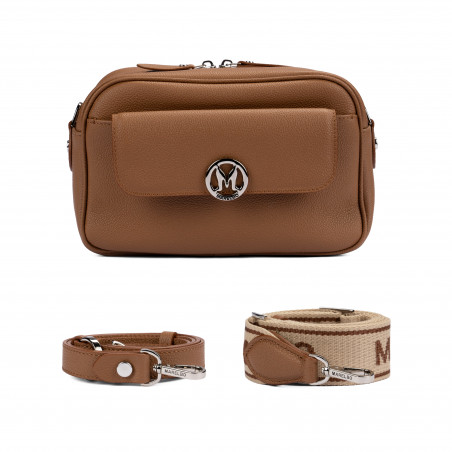 Дамска чанта за рамо 014g 01 biz кафява