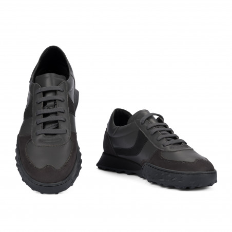 Мъжки спортни обувки 9001 сиви комбинирани