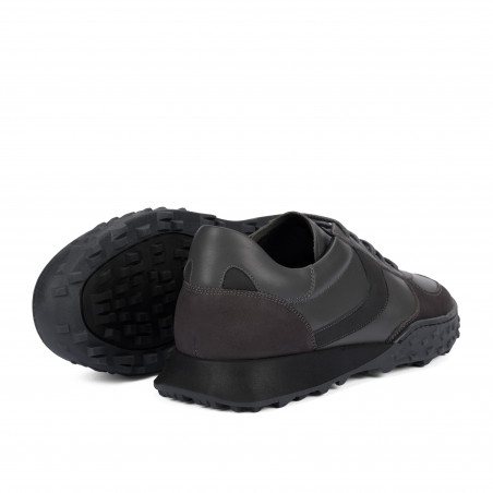 Мъжки спортни обувки 9001 сиви комбинирани