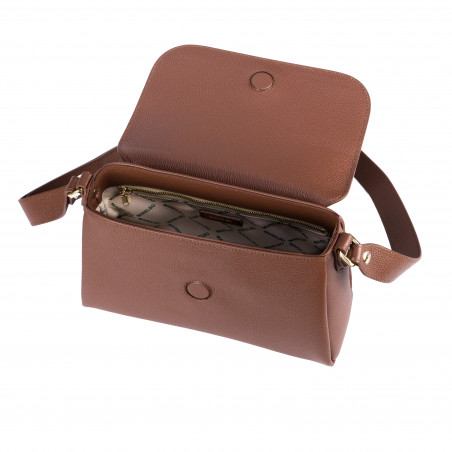 Дамска чанта за рамо 040g биз коняк