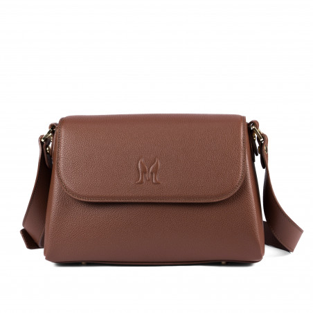 Дамска чанта за рамо 040g биз коняк