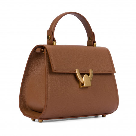 Дамска чанта за рамо 032g златисто кафяво