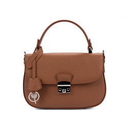 Дамска чанта за ръка 022g 01 златисто кафяво