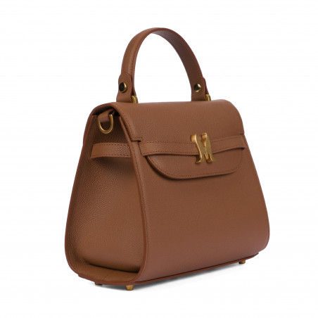 Чанта за рамо за жени 033g златисто кафяво